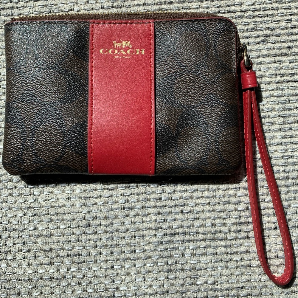 Coach Signature Wristlet